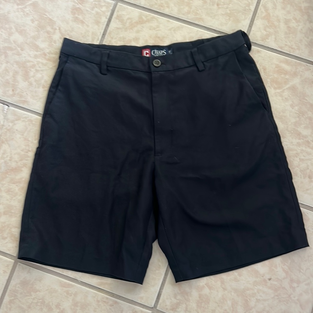 Chaps Men’s Navy Blue Chino Style Shorts - 32